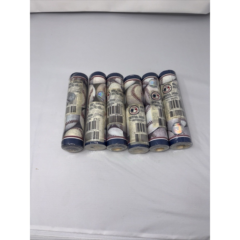 Vintage MLB Genuine Merchandise 90 ft (6)Baseball Prepasted Wallpaper Border Boy